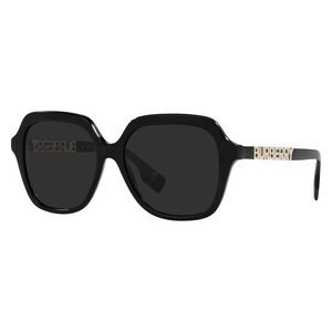 Burberry Sunglasses Square Full Rim, Black Frame and Dark Grey Lens BE4389300187